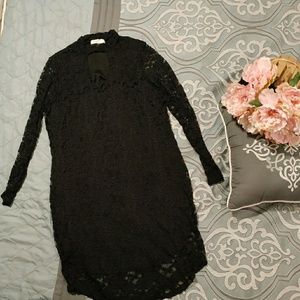 No Boundaries 1X Black Lace Dress